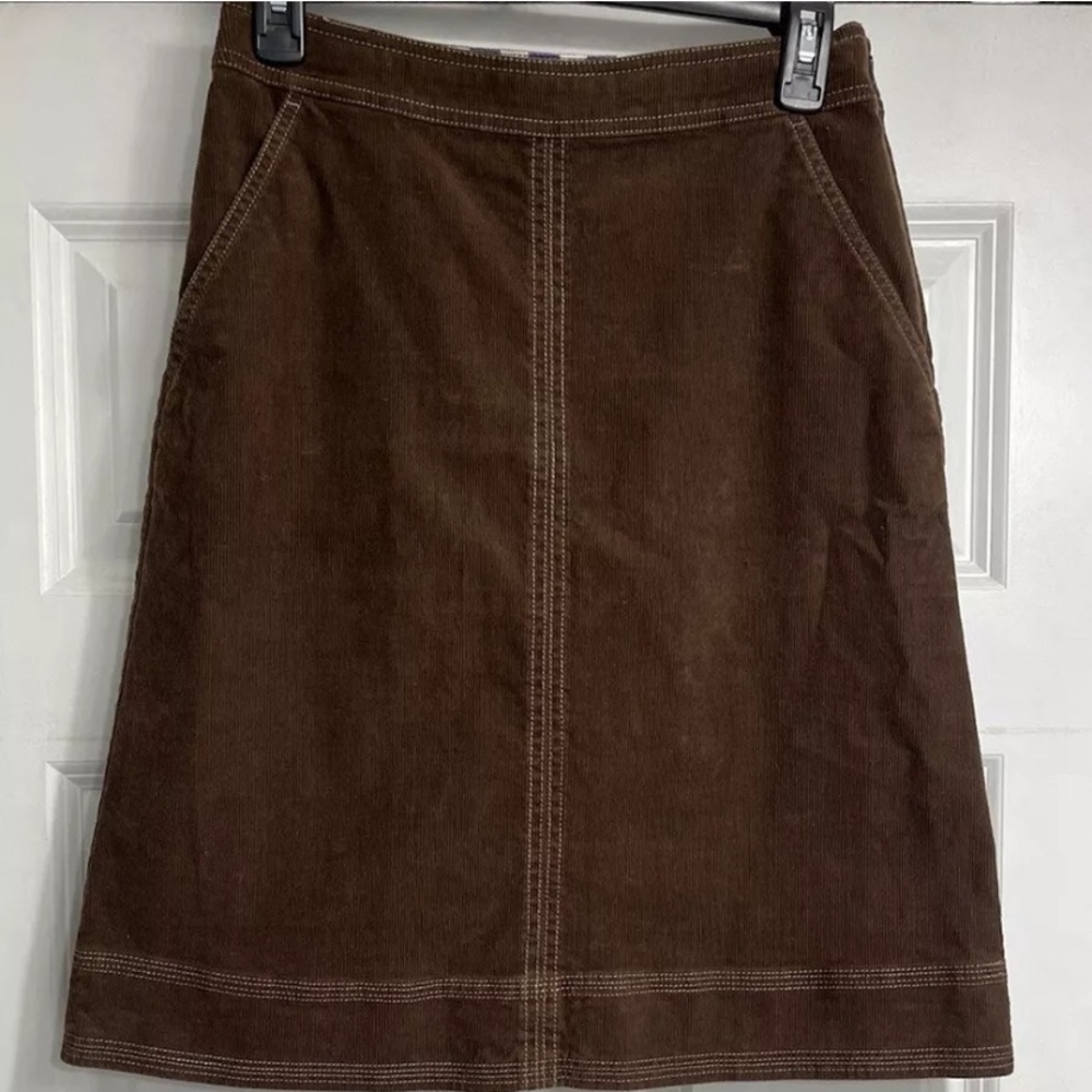 vintage brown BODEN corduroy skirt